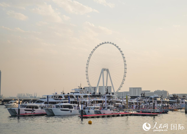 游艇展一景。人民網(wǎng) 塔里克·易卜拉欣攝