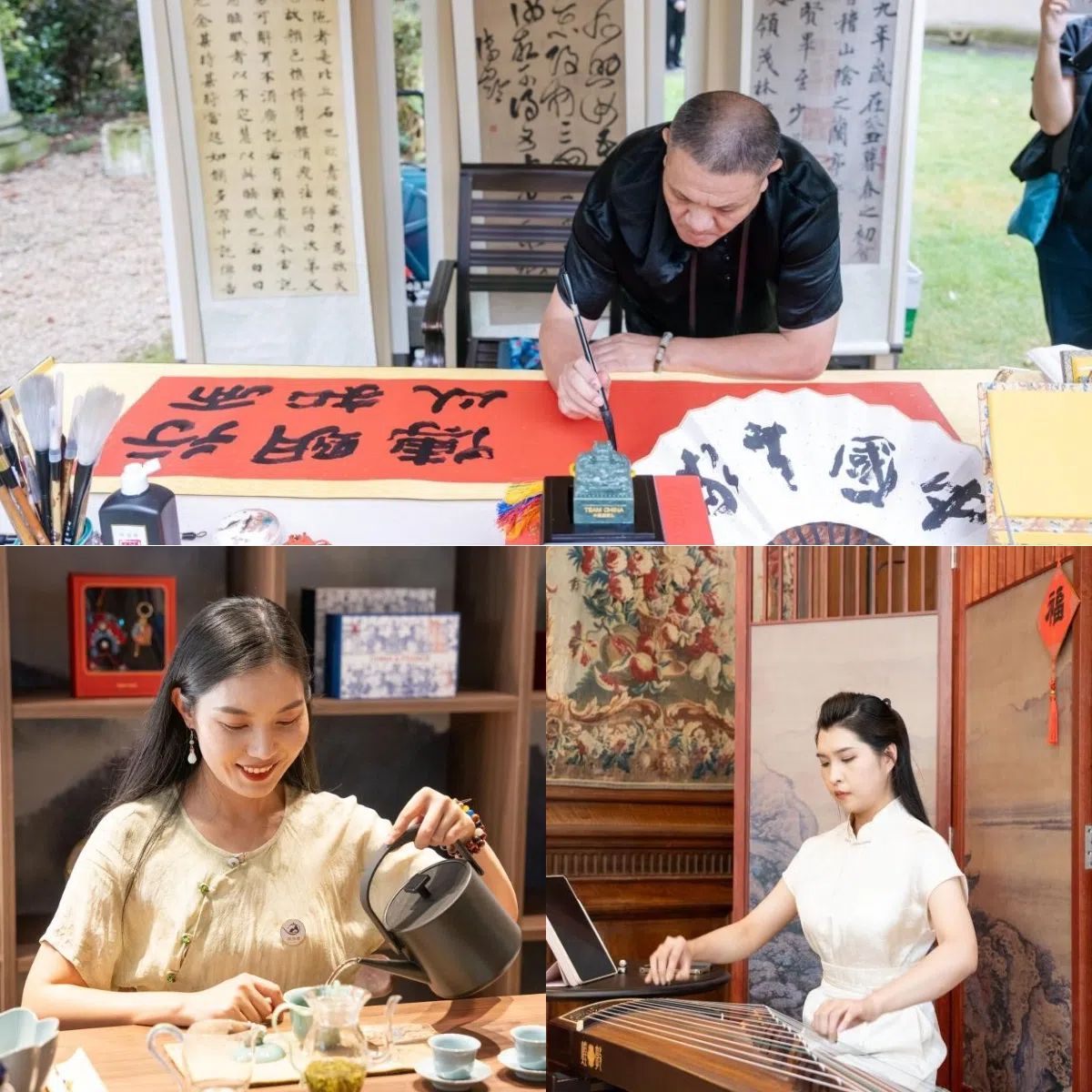 中國非遺與傳統(tǒng)文化展區(qū)引人入勝。 “中國之家”供圖