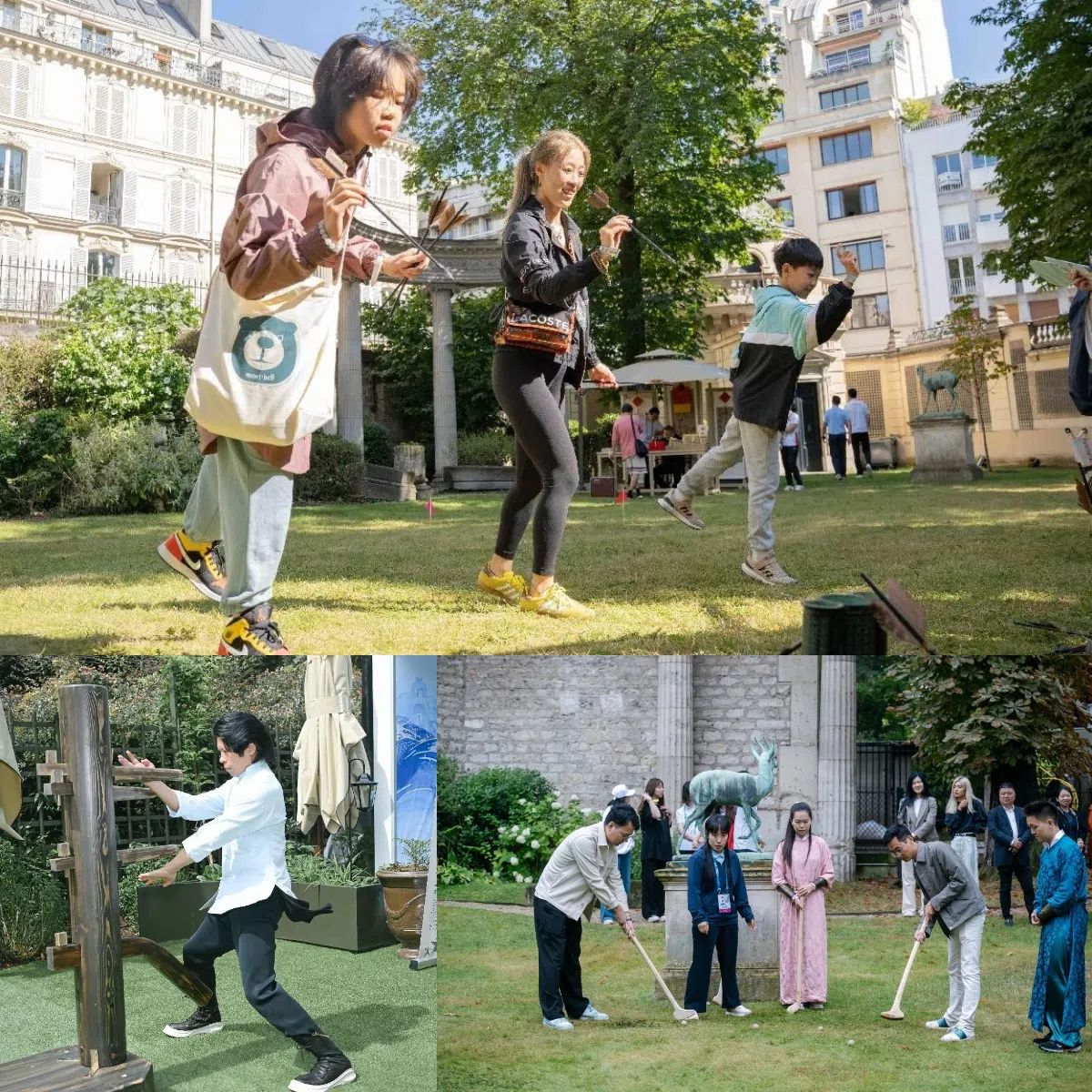 中國傳統(tǒng)體育項(xiàng)目互動(dòng)體驗(yàn)區(qū)樂趣橫生。“中國之家”供圖